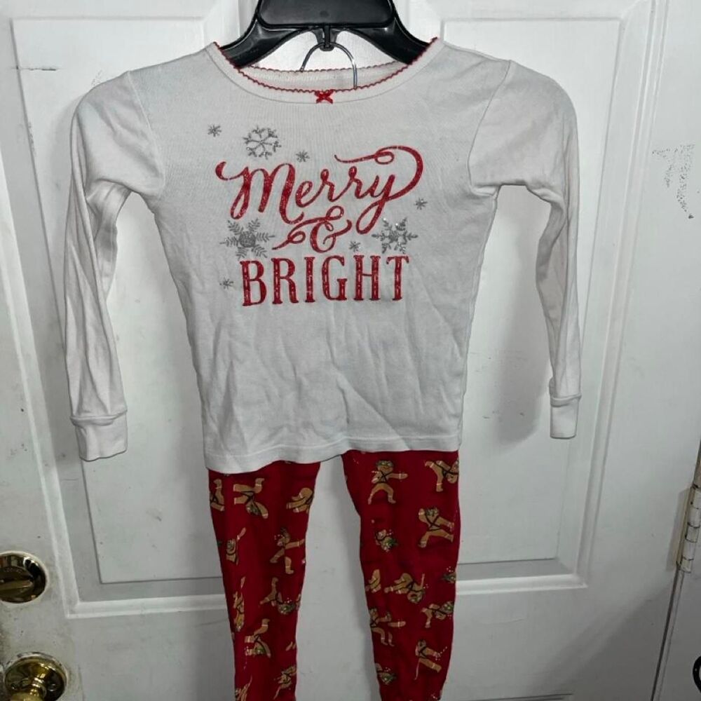 Carter-s White and Red Pajamas